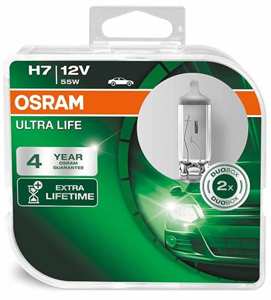 OSRAM H7 ULTRA LIFE 12V 55W Duo Box
