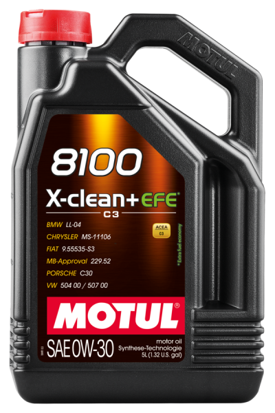 MOTUL 8100 X-CLEAN + EFE 0W-30 Motoröl 5 Liter