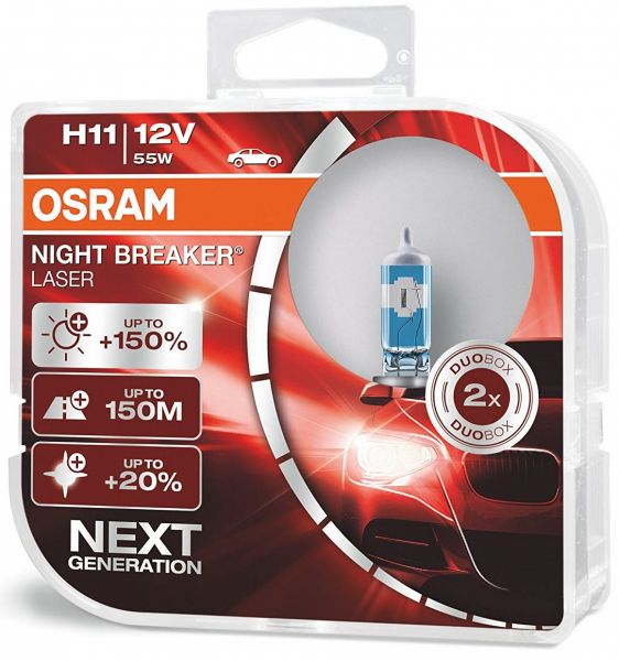OSRAM H11 NIGHT BREAKER® LASER Duo Box +150%