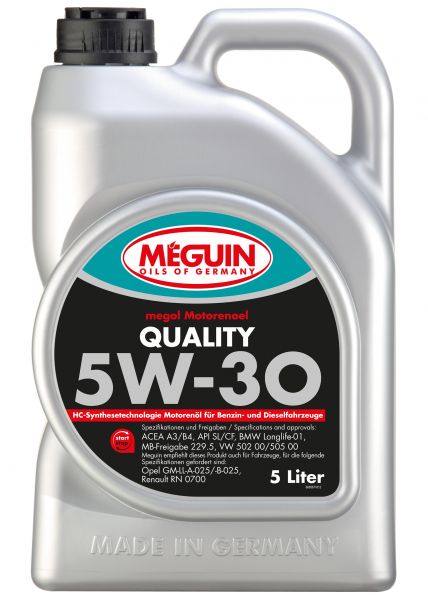 Meguin megol Quality 5W-30 Motoröl 5 Liter