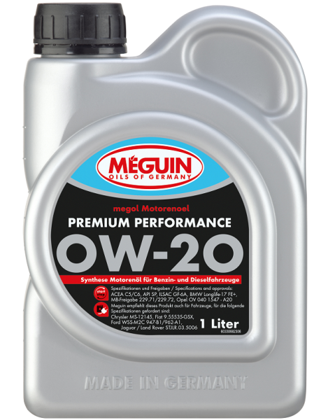 Meguin megol Premium Performance 0W-20 Motoröl 1 Liter