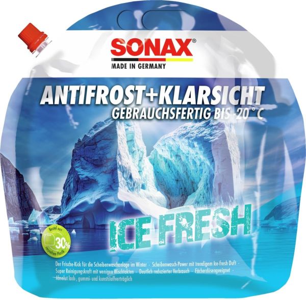 SONAX AntiFrost + KlarSicht ICE FRESH -20°C 3 Liter Beutel