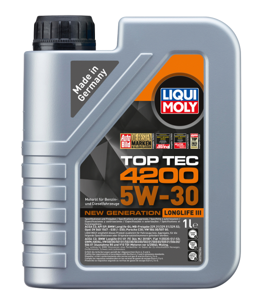 Liqui Moly Top Tec 4200 5W-30 New Generation Motoröl 1 Liter