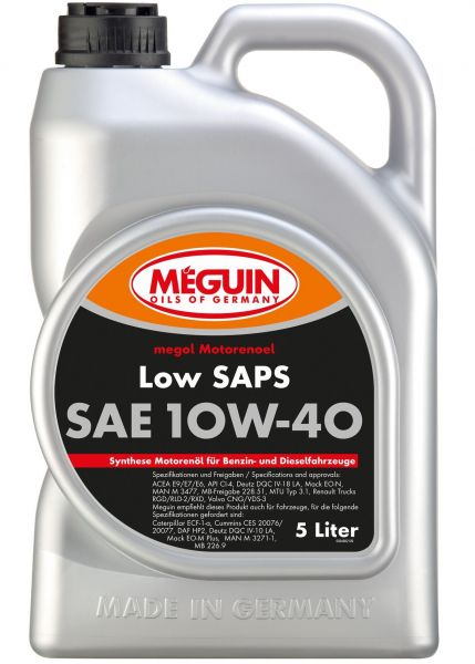 Meguin megol Low SAPS 10W-40 Motoröl 5 Liter