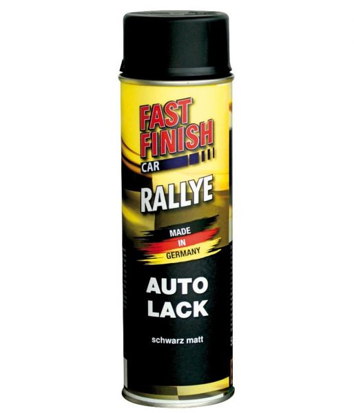 FAST FINISH Car Rallye Autolack schwarz matt 500 ml
