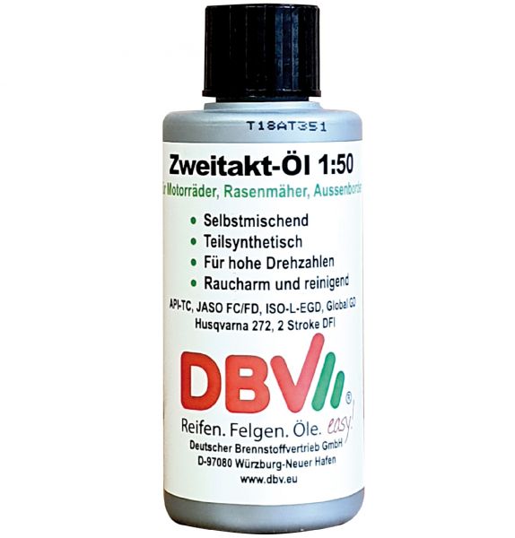 DBV 2-Takt Öl teilsynthetisch 2T Motorenöl 100 ml