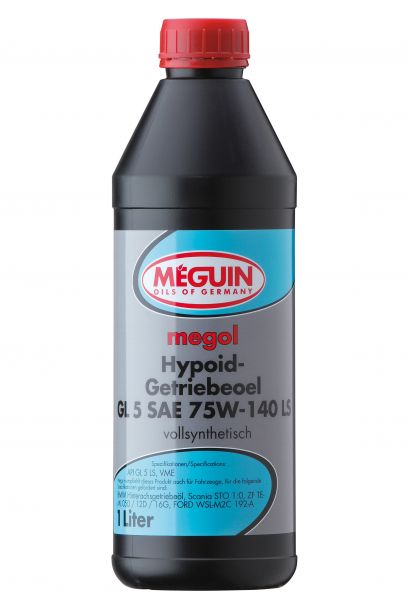 Meguin megol Hypoid-Getriebeöl GL 5 SAE 75W-140 LS 1 Liter
