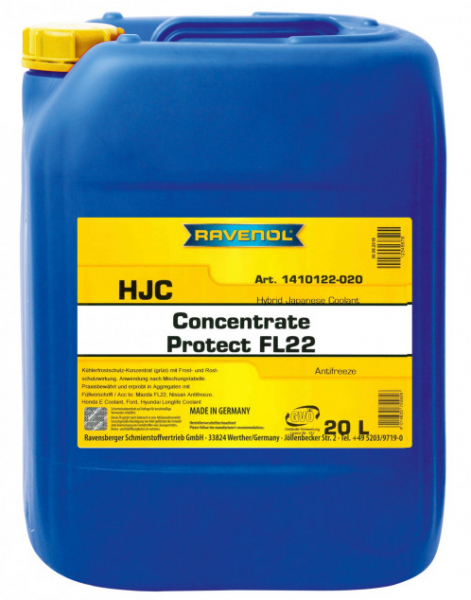 RAVENOL HJC PROTECT FL22 Kühlerfrostschutz Konzentrat 20 Liter