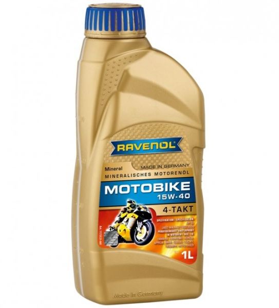 RAVENOL Motobike 4-T Mineral SAE 15W-40 Motoröl 1 Liter