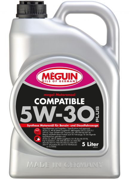 Meguin megol Compatible 5W-30 Plus Motoröl 5 Liter