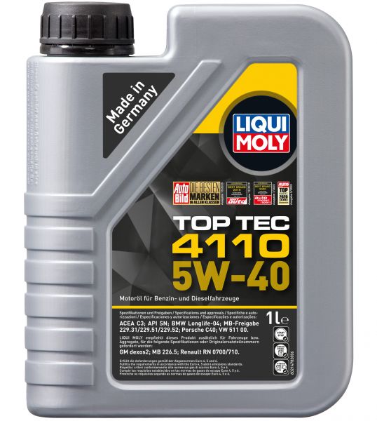Liqui Moly Top Tec 4110 5W-40 Motoröl 1 Liter