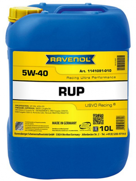 RAVENOL RUP Racing Ultra Performance SAE 5W-40 Motoröl 10 Liter