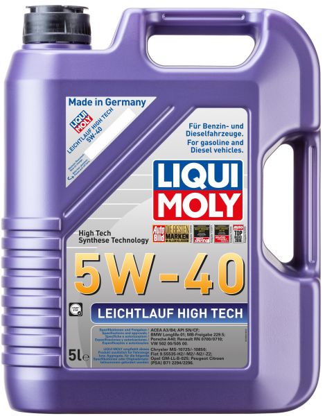 Liqui Moly Leichtlauf High Tech 5W-40 Motoröl 5 Liter