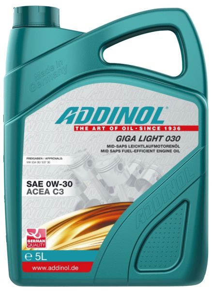 ADDINOL GIGA LIGHT 030 0W-30 Motoröl 5 Liter