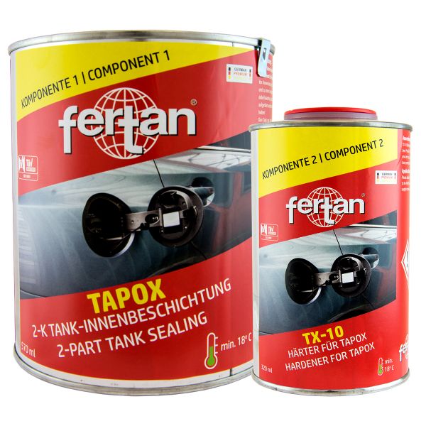 FERTAN TAPOX 2-K Tank-Innen-Beschichtung Set GROSS 890 ml