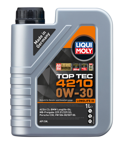 Liqui Moly Top Tec 4210 0W-30 Longlife Motoröl 1 Liter