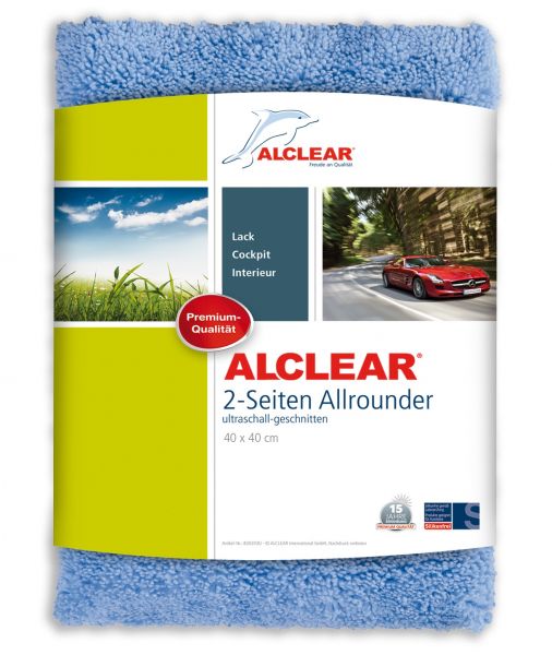 ALCLEAR Ultra-Microfasertuch 2-Seiten Allrounder 40x40 cm