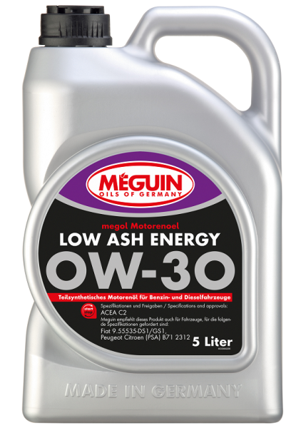 Meguin megol Low Ash Energy 0W-30 Motoröl 5 Liter
