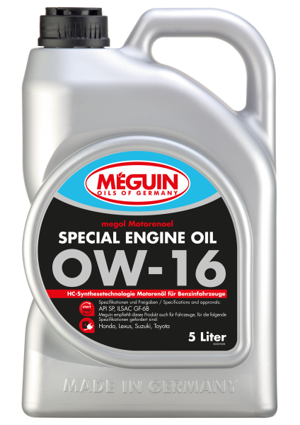 Meguin megol Special Engine Oil SAE 0W-16 Motoröl 5 Liter