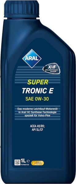 Aral SuperTronic E 0W-30 Motoröl 1x1 Liter für Volvo Honda Renault ACEA A5/B5