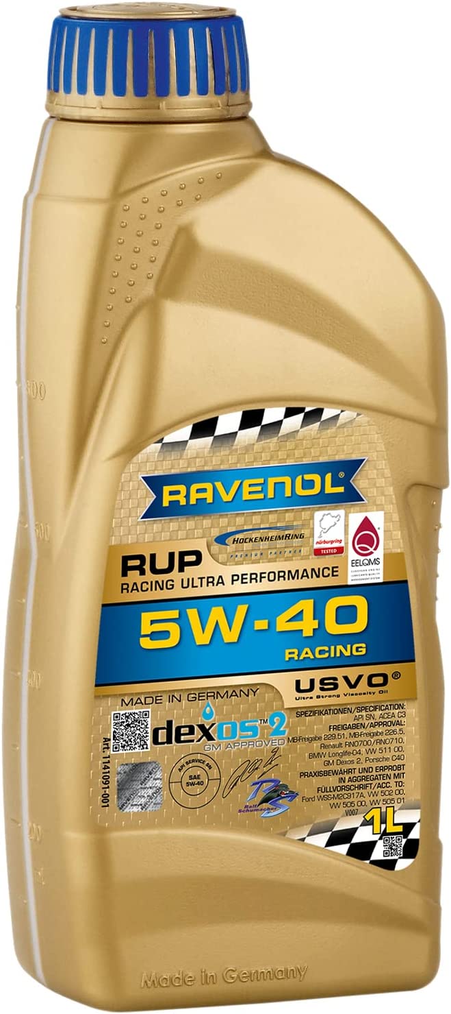 Aceite de Motor 12 Litro Ravenol Rup Carreras Ultra Performance 5W-40 VW MB