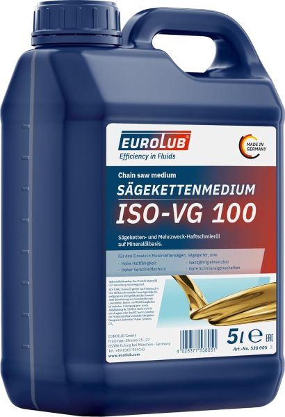 EUROLUB Sägekettenmedium ISO-VG 100 5 Liter