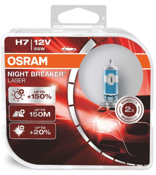OSRAM H7 NIGHT BREAKER® LASER Duo Box +150%