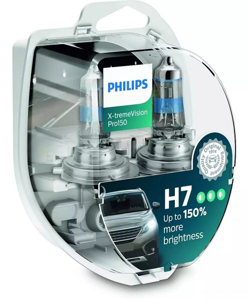 PHILIPS H7 X-treme Vision Pro150 Duo Box