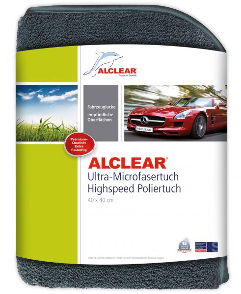 ALCLEAR Ultra-Microfaser High-Speed Poliertuch 40x40 cm