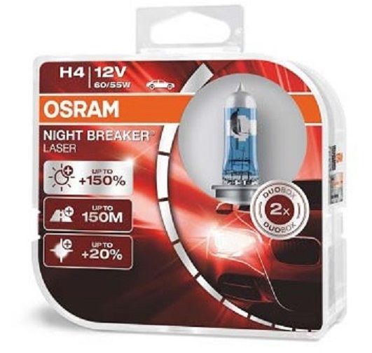 OSRAM H4 NIGHT BREAKER® LASER Duo Box +150%