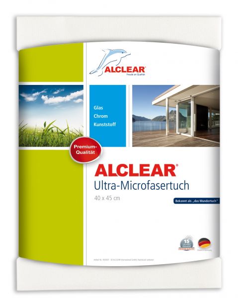 ALCLEAR Ultra-Microfasertuch Fenstertuch 40x45 cm