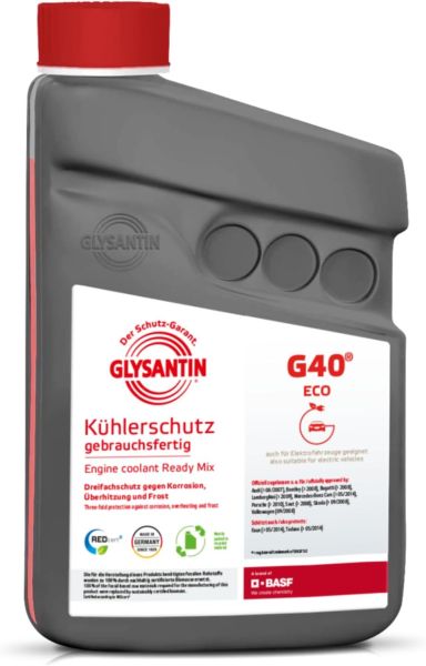BASF GLYSANTIN G40 ECO BMB Kühlerschutz READY MIX 1 Liter pink