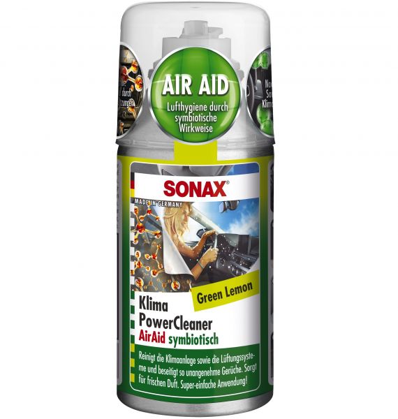 SONAX KlimaPowerCleaner AirAid symbiotisch Green Lemon 100 ml