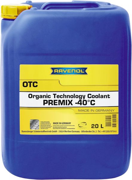 RAVENOL OTC PROTECT C12+ Kühlerfrostschutz Premix -40°C 20 Liter