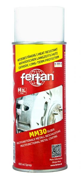FERTAN MM30 Multifunktionale Metall Beschichtung 400 ml Spray silber