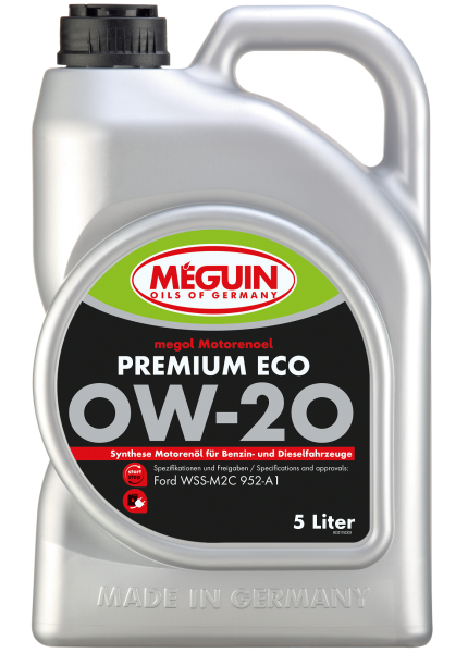 Meguin megol Premium ECO SAE 0W-20 Motoröl 5 Liter