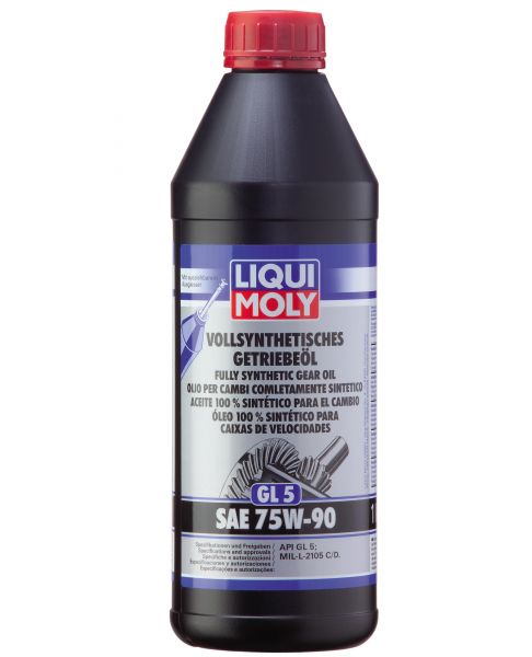 Liqui Moly Vollsynthetisches Getriebeöl GL 5 75W-90 1 Liter