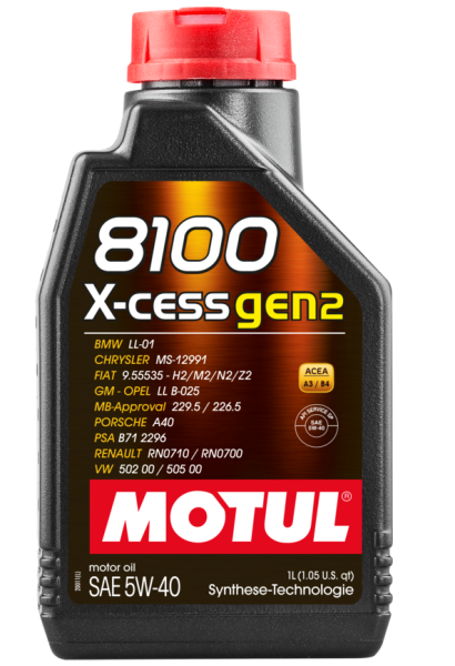 MOTUL 8100 X-CESS GEN2 5W-40 Motoröl 1 Liter