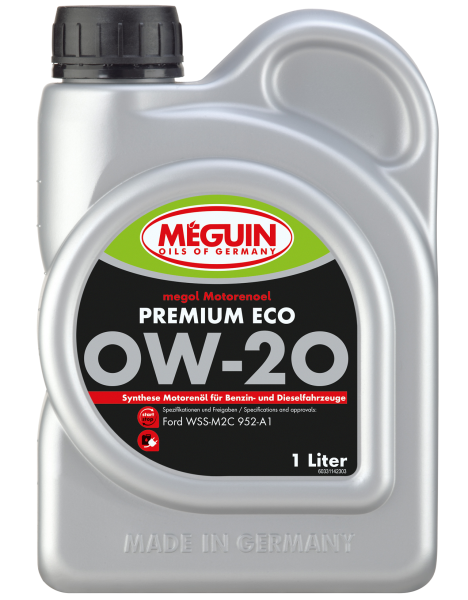 Meguin megol Premium ECO SAE 0W-20 Motoröl 1 Liter