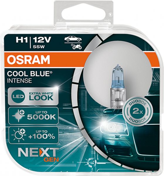 OSRAM H1 COOL BLUE® INTENSE NEXT GENERATION Duo Box