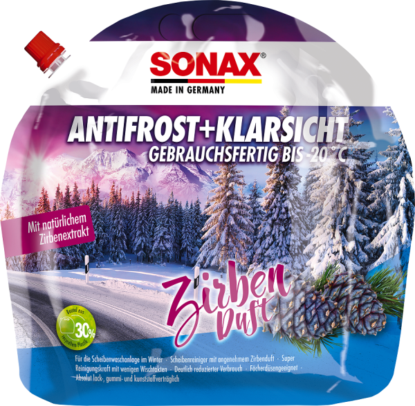 SONAX AntiFrost + KlarSicht ZIRBE -20°C 3 Liter Beutel
