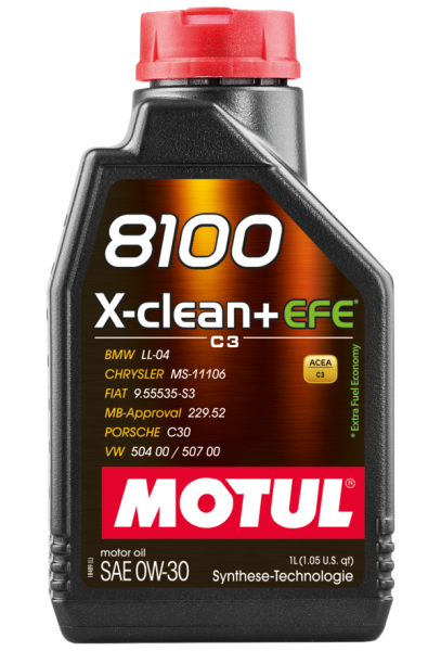 MOTUL 8100 X-CLEAN + EFE 0W-30 Motoröl 1 Liter