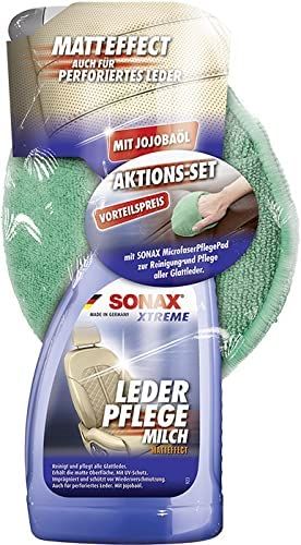 SONAX XTREME LederPflegeMilch 500 ml mit MicrofaserPad AktionsSet