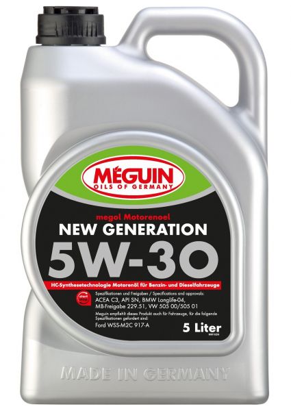 Meguin megol New Generation 5W-30 Motoröl 5 Liter