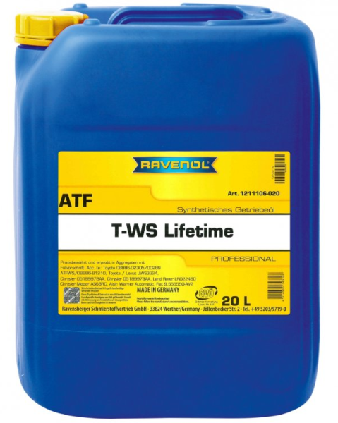 RAVENOL ATF T-WS Lifetime Getriebeöl 20 Liter