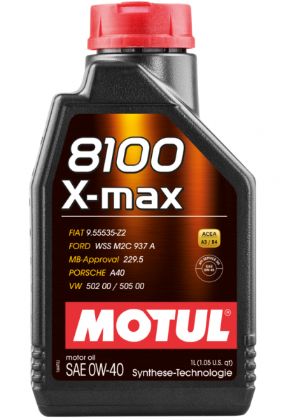 MOTUL 8100 X-MAX 0W-40 Motoröl 1 Liter