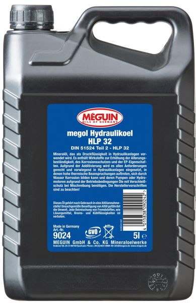 Meguin Hydrauliköl HLP 32 5 Liter