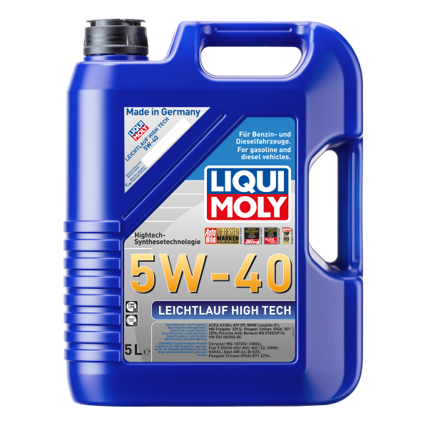 Liqui Moly Leichtlauf High Tech 5W-40 Motoröl 5 Liter