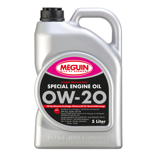 Meguin megol Special Engine Oil 0W-20 Motoröl 5 Liter