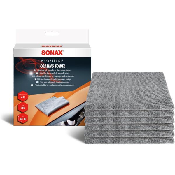SONAX PROFILINE Coating Towel Mircofasertuch (6 Stück)